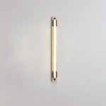 Caelum Linear LED Wall Sconce in Travertine and Bronze