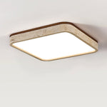 Calden Travertine Ceiling Light – Modern Flush Mount in Natural Stone