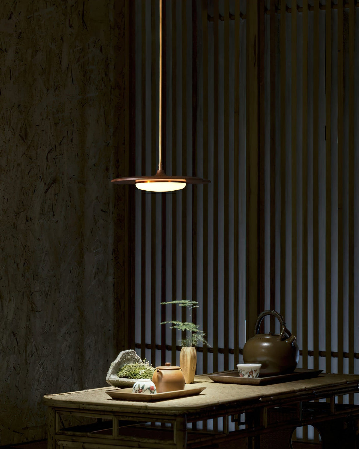 Calder Blossom Modern LED Chandelier with Wood Accents