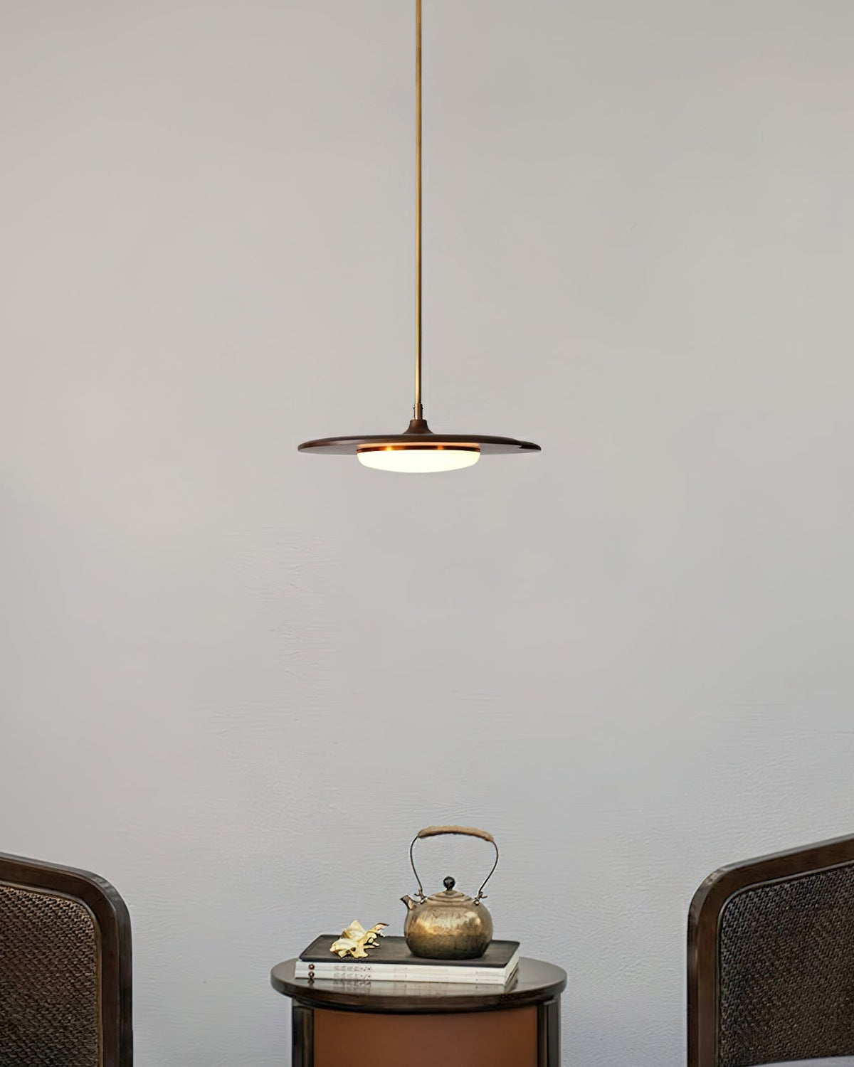 Calder Blossom Modern LED Chandelier with Wood Accents