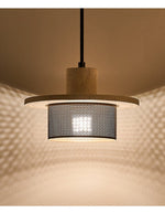 Caldera Travertine Mesh Pendant Light – Natural Stone Designer Hanging Lamp