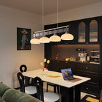 Caldwell Linear Pendant Light – Modern Glass Rail for Kitchen Island and Dining