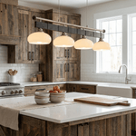 Caldwell Linear Pendant Light – Modern Glass Rail for Kitchen Island and Dining