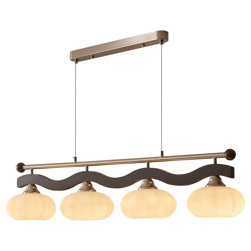 Caldwell Linear Pendant Light – Modern Glass Rail for Kitchen Island and Dining