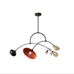 Calibra Mobile Chandelier – Modern Kinetic Glass Pendant Light for Dining Room