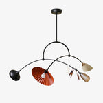 Calibra Mobile Chandelier – Modern Kinetic Glass Pendant Light for Dining Room
