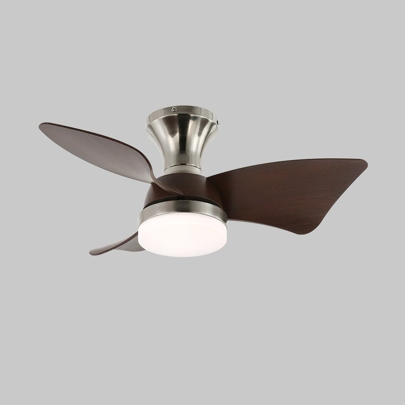 Calix 28 Inch LED Ceiling Fan Light with Remote, Modern Low Profile Flush Mount
