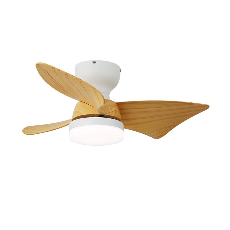 Calix 28 Inch LED Ceiling Fan Light with Remote, Modern Low Profile Flush Mount