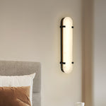 Calla Alabaster Wall Sconce in Brass Frame
