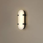 Calla Alabaster Wall Sconce in Brass Frame