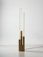 Callisto Alabaster Floor Lamp – Sculptural LED Brass Floor Light