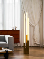 Callisto Alabaster Floor Lamp – Sculptural LED Brass Floor Light
