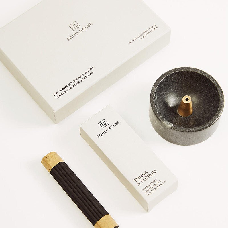 Calm Ring Marble Incense Holder with Brass Core