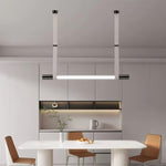 Calm Pendant Light – Modern Glass & Leather Hanging Lamp for Dining and Living Spaces