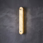 Calyxon Alabaster Wall Sconce in Brass Frame