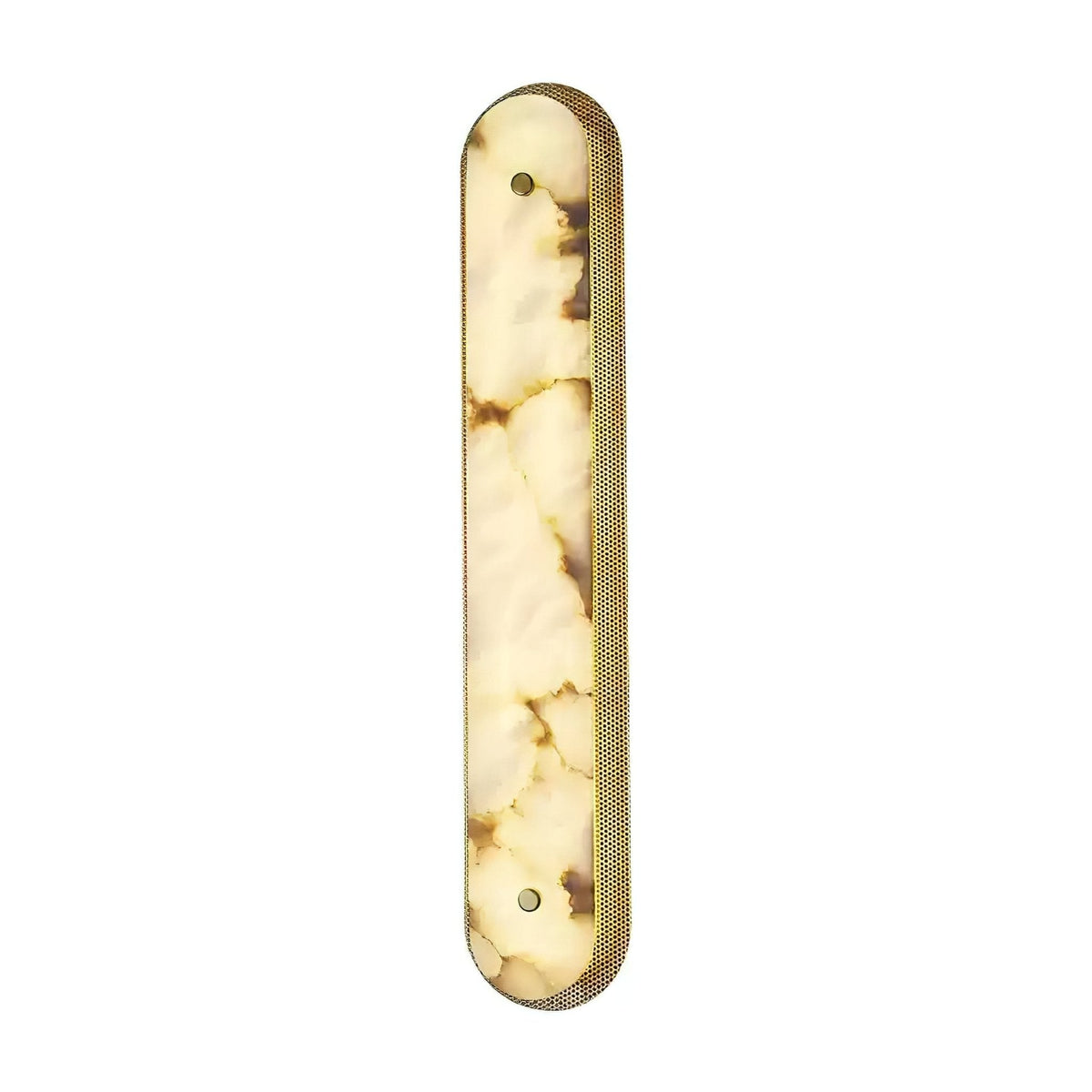 Calyxon Alabaster Wall Sconce in Brass Frame