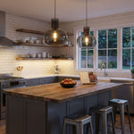 Cambre Glass Pendant Light – Modern Designer Hanging Lamp for Kitchen Island