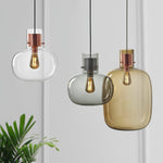 Cambre Glass Pendant Light – Modern Designer Hanging Lamp for Kitchen Island
