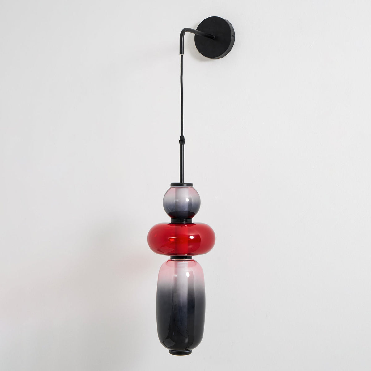 Candied Glass Wall Sconce – Hand-Blown Art Glass LED Wall Light