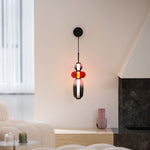 Candied Glass Wall Sconce – Hand-Blown Art Glass LED Wall Light