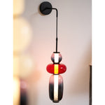 Candied Glass Wall Sconce – Hand-Blown Art Glass LED Wall Light