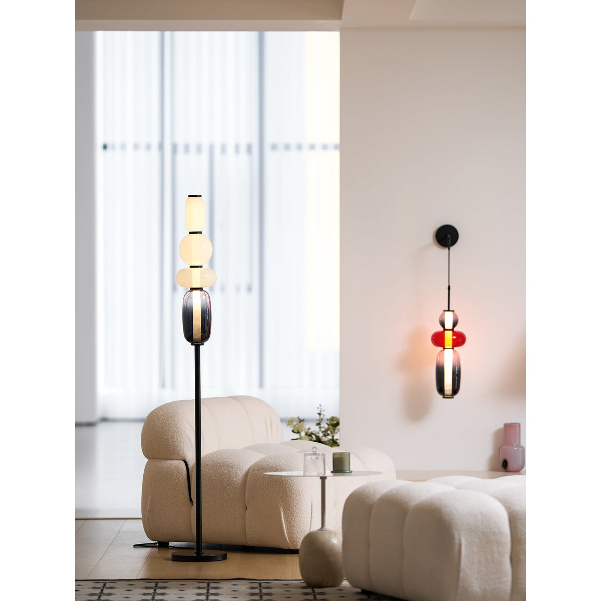 Candied Glass Wall Sconce – Hand-Blown Art Glass LED Wall Light