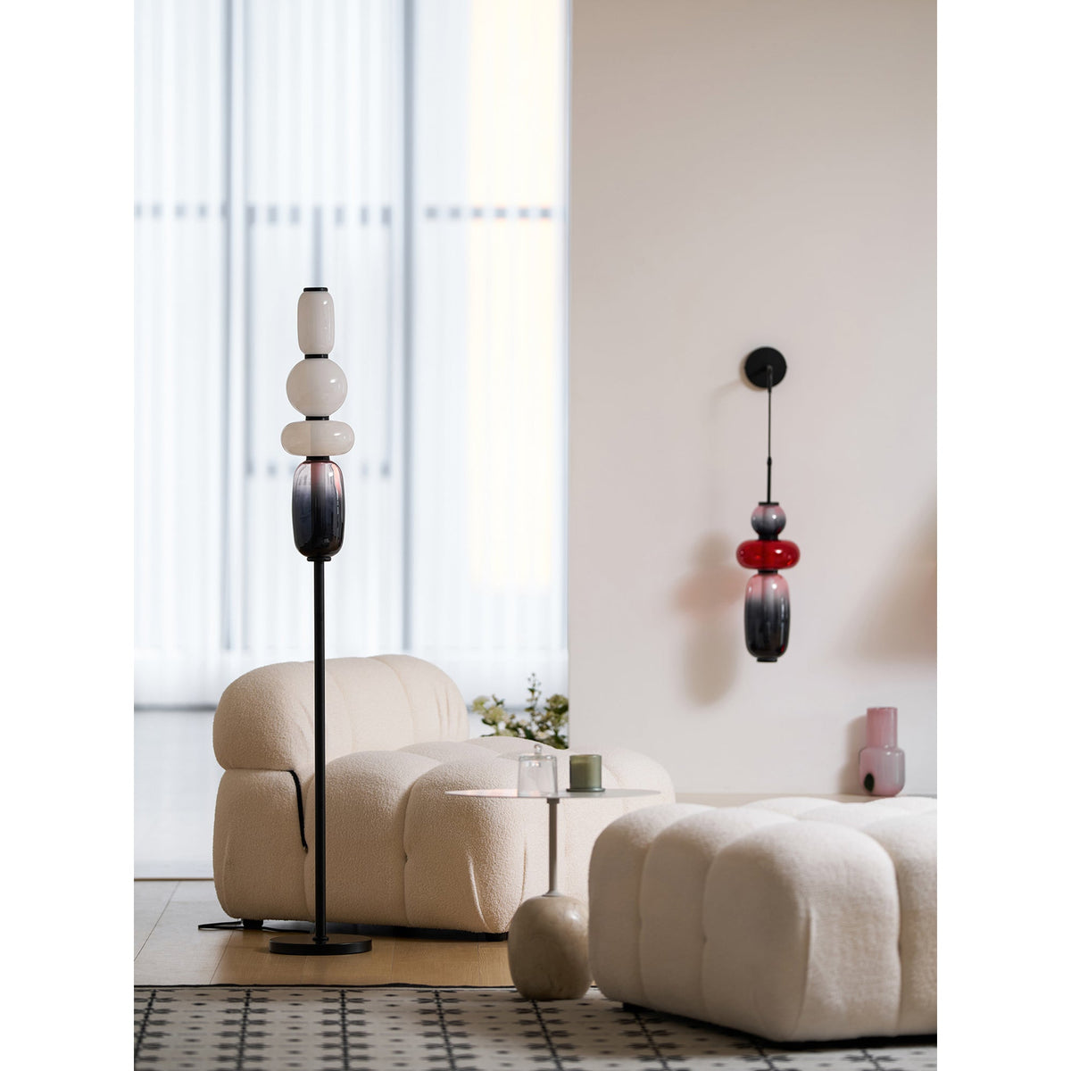 Candied Glass Wall Sconce – Hand-Blown Art Glass LED Wall Light