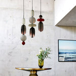 Candied Glass Combo Pendant Light – Artisan LED Multi-Shade Chandelier