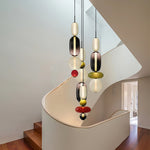 Candied Glass Combo Pendant Light – Artisan LED Multi-Shade Chandelier