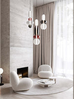 Candied Glass Combo Pendant Light – Artisan LED Multi-Shade Chandelier