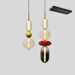 Candied Glass Combo Pendant Light – Artisan LED Multi-Shade Chandelier