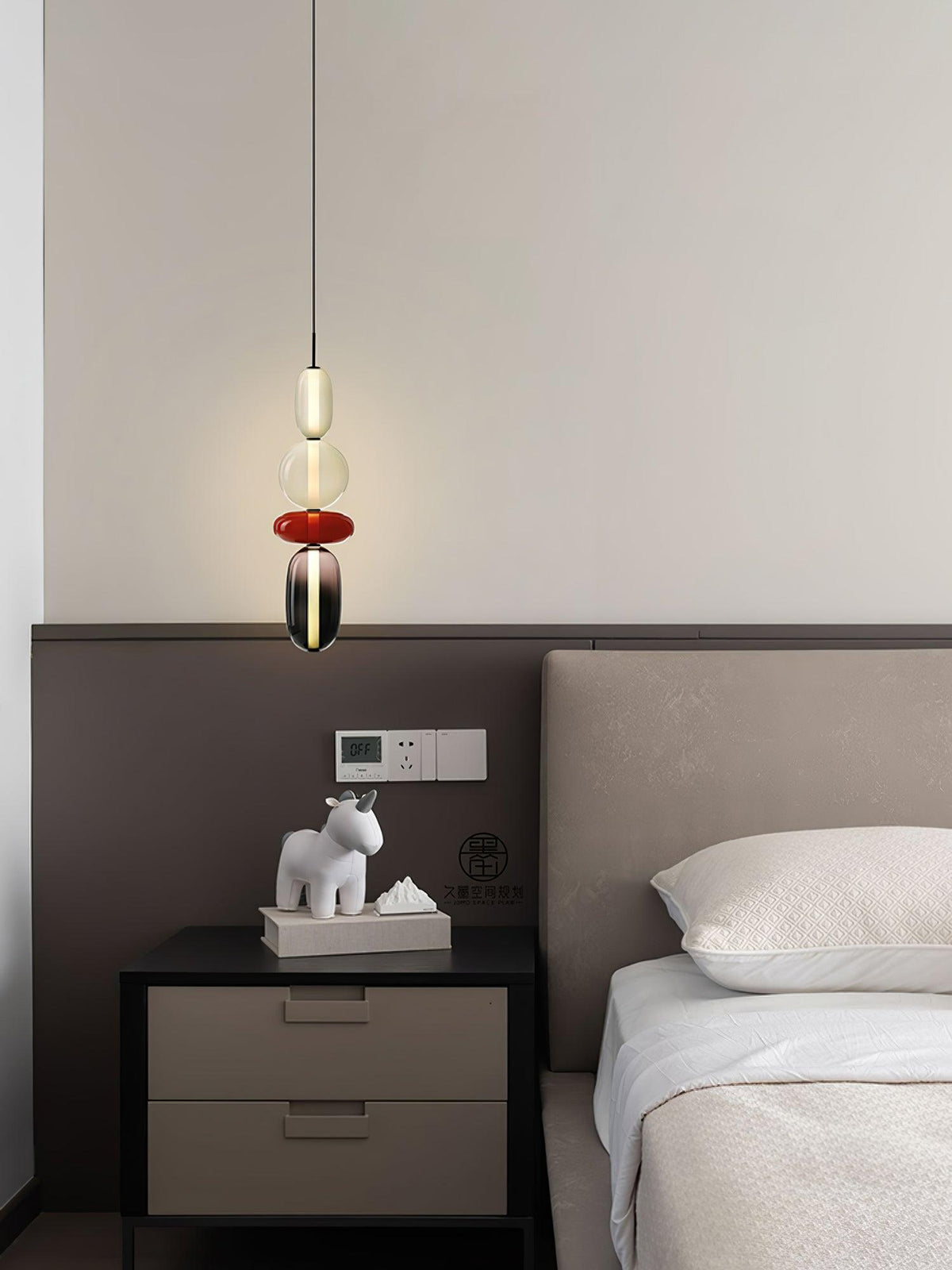 Candied Glass Combo Pendant Light – Artisan LED Multi-Shade Chandelier