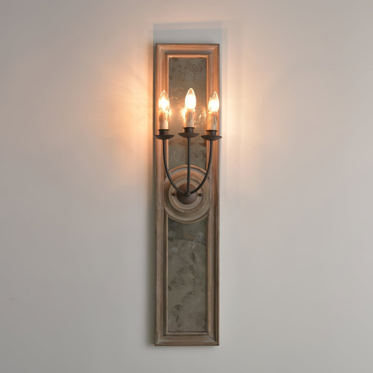 Candle 3 Light Mirrored Sconce