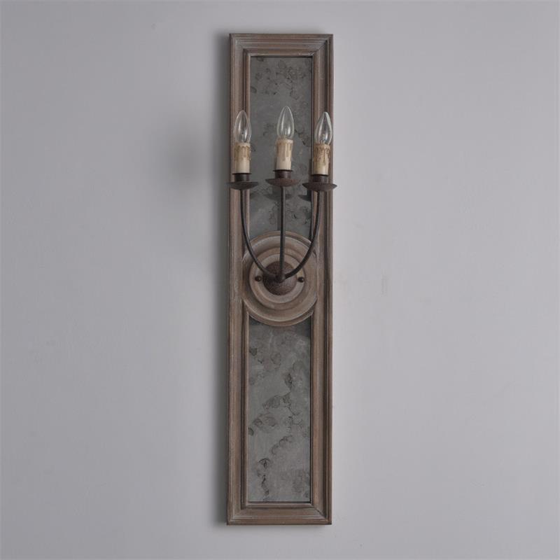 Candle 3 Light Mirrored Sconce