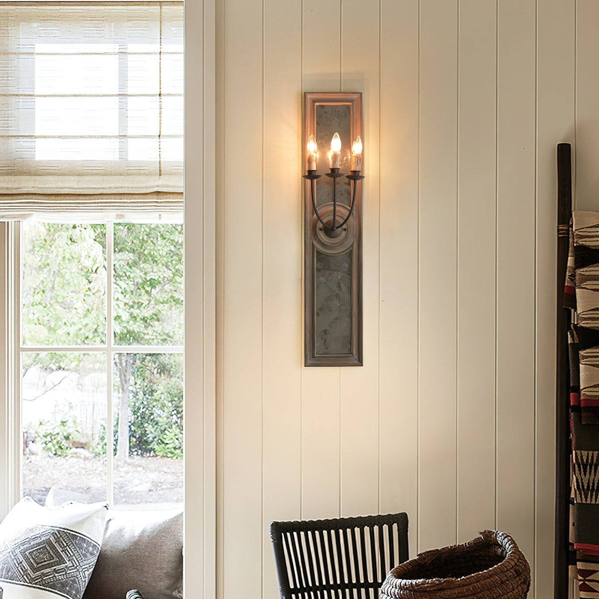 Candle 3 Light Mirrored Sconce