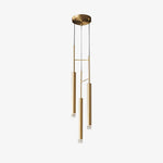 Candles Brass Pendant Light – Modern Minimalist Hanging Lamp for Kitchen Island and Dining Room