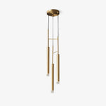 Candles Brass Pendant Light – Modern Minimalist Hanging Lamp for Kitchen Island and Dining Room