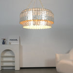 Capiz Aurelia Chandelier – Natural Shell Pendant Light for Dining & Living Spaces