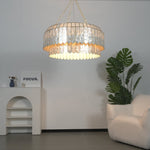 Capiz Aurelia Chandelier – Natural Shell Pendant Light for Dining & Living Spaces
