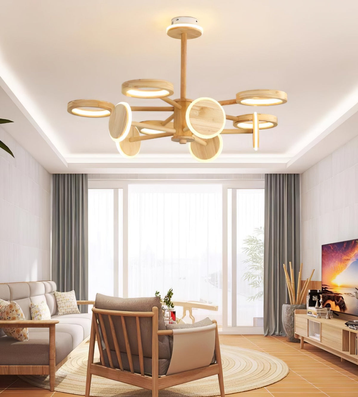 Carlin Log Chandelier