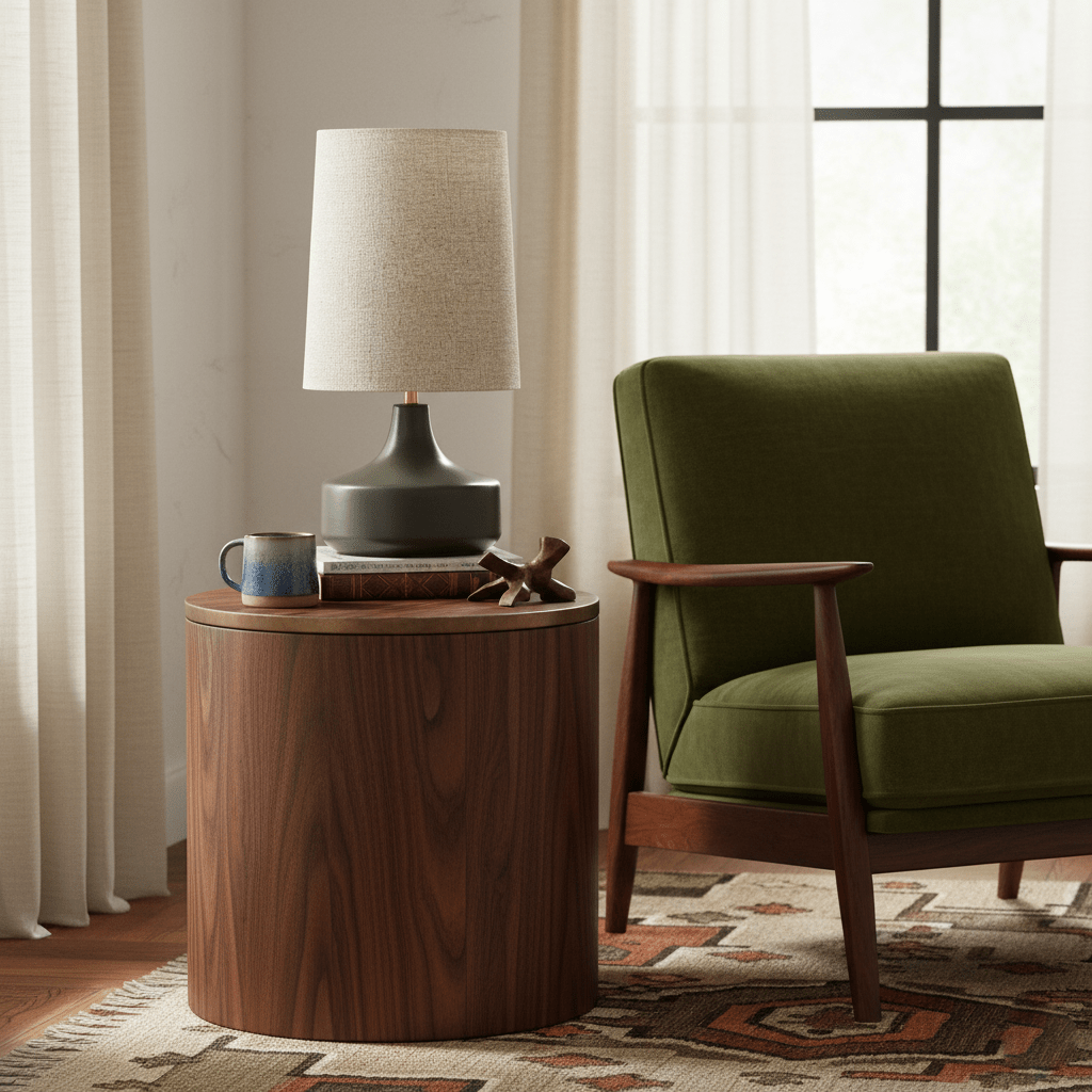 Caroline Ceramic Table Lamp – Sculptural Bedside Lighting in Cream or Grey-Green