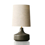 Caroline Ceramic Table Lamp – Sculptural Bedside Lighting in Cream or Grey-Green