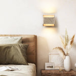 Carra Glow Block Wall Light in Yellow Travertine