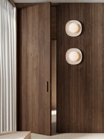 Carrara Cusp Marble Wall Sconce with Opal Glass Sphere