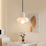 Carrara Alabaster Pendant Light – Modern Minimalist Ceiling Lamp