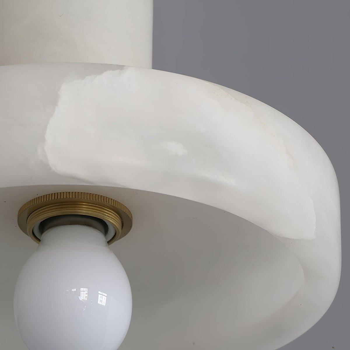 Carrara Alabaster Pendant Light – Modern Minimalist Ceiling Lamp