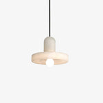 Carrara Alabaster Pendant Light – Modern Minimalist Ceiling Lamp