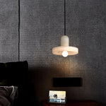 Carrara Alabaster Pendant Light – Modern Minimalist Ceiling Lamp
