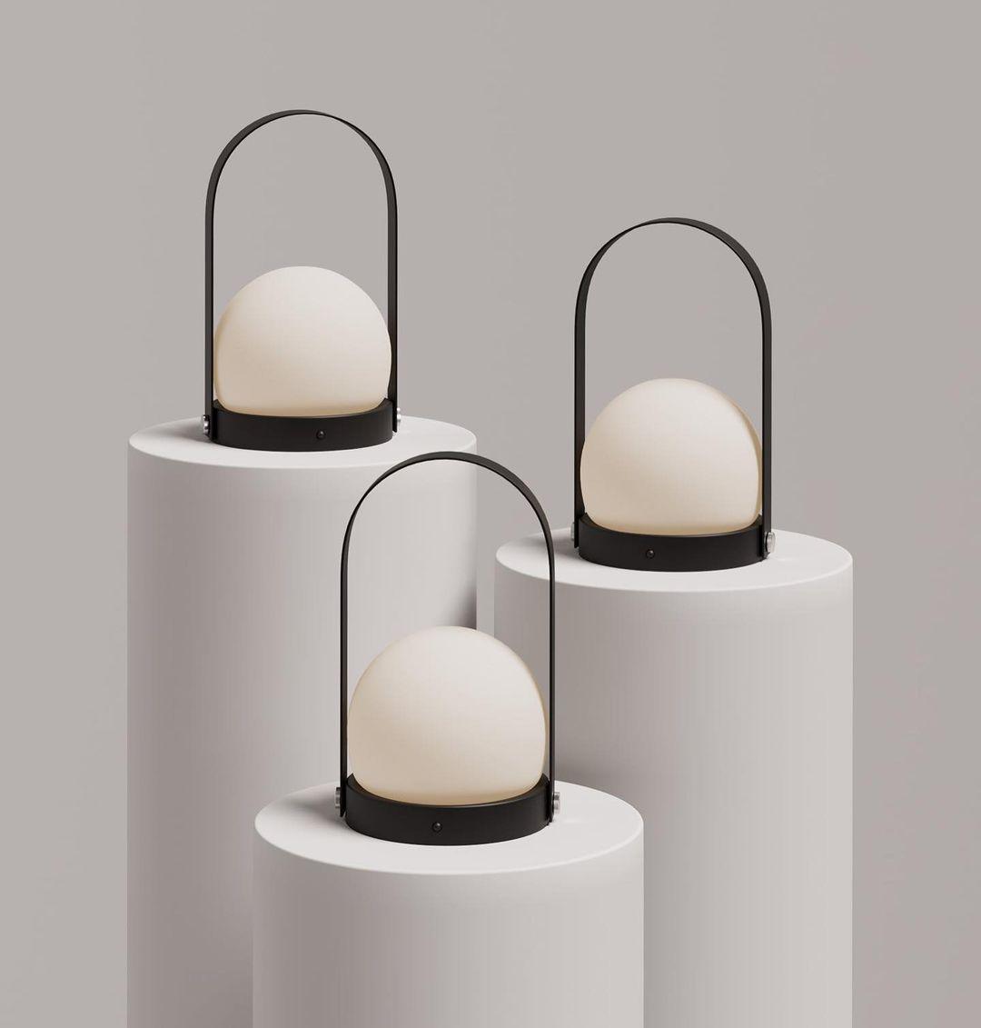 Carrie Built In Battery Table Lamp