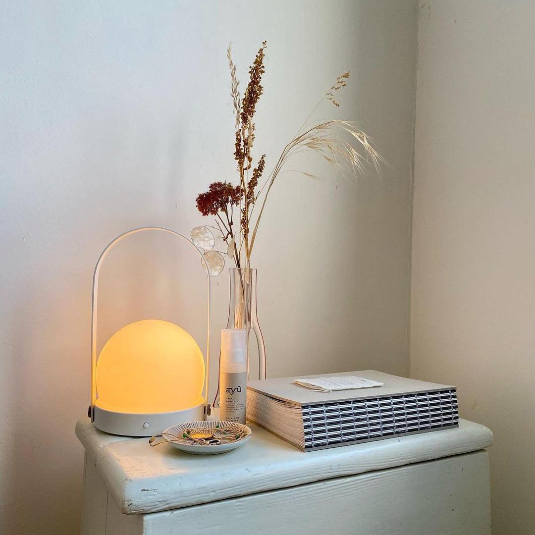Carrie Built In Battery Table Lamp